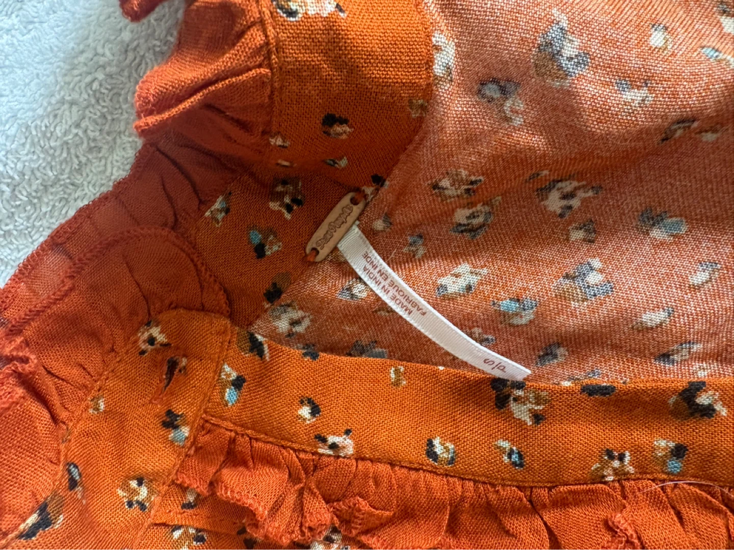 Free People Floral Maxi Dress Orange Size S - photo 2