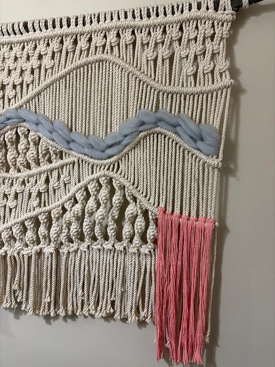 Macrame Wall Hanging with Yarn Accents - photo 2