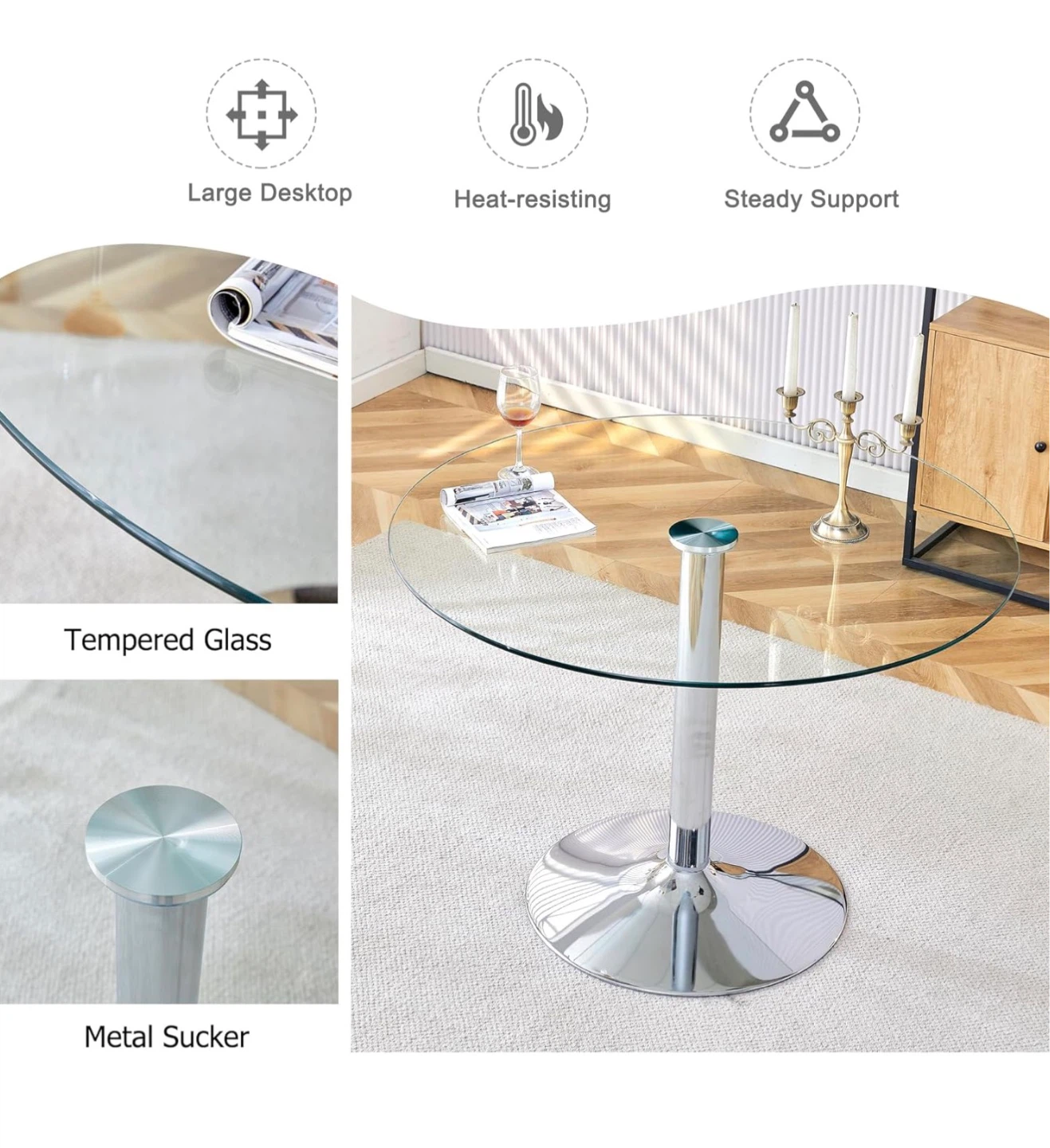 Glass Round Table - photo 3