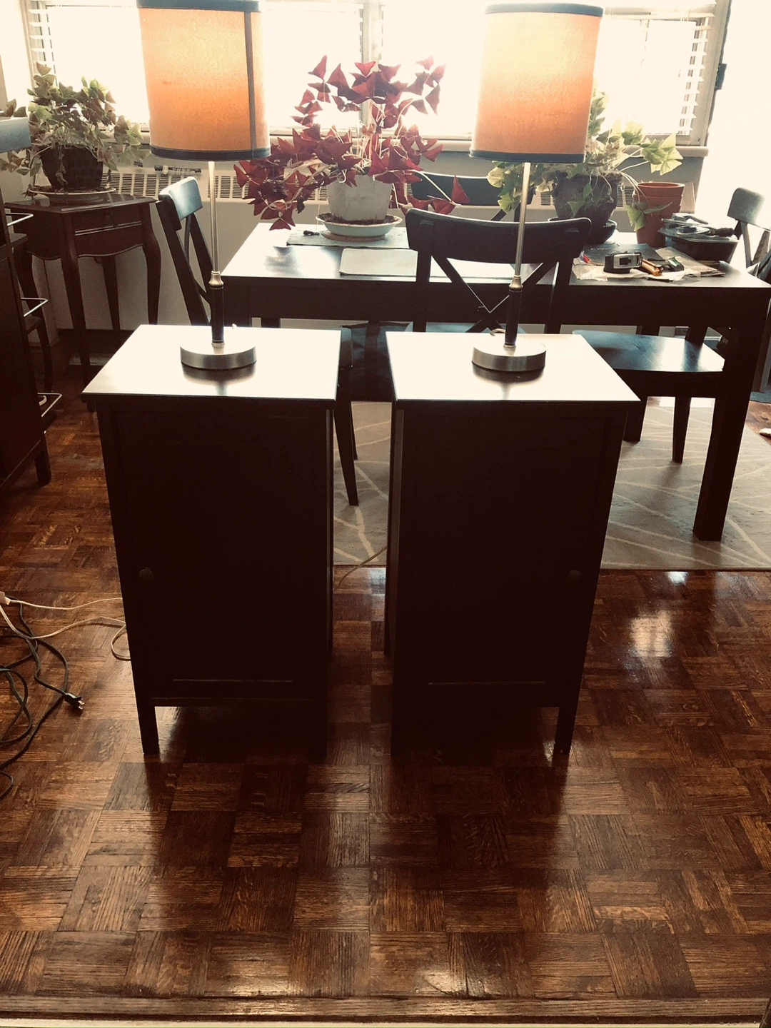 Set of 2 Dark Brown Nightstands/Side Tables - photo 3