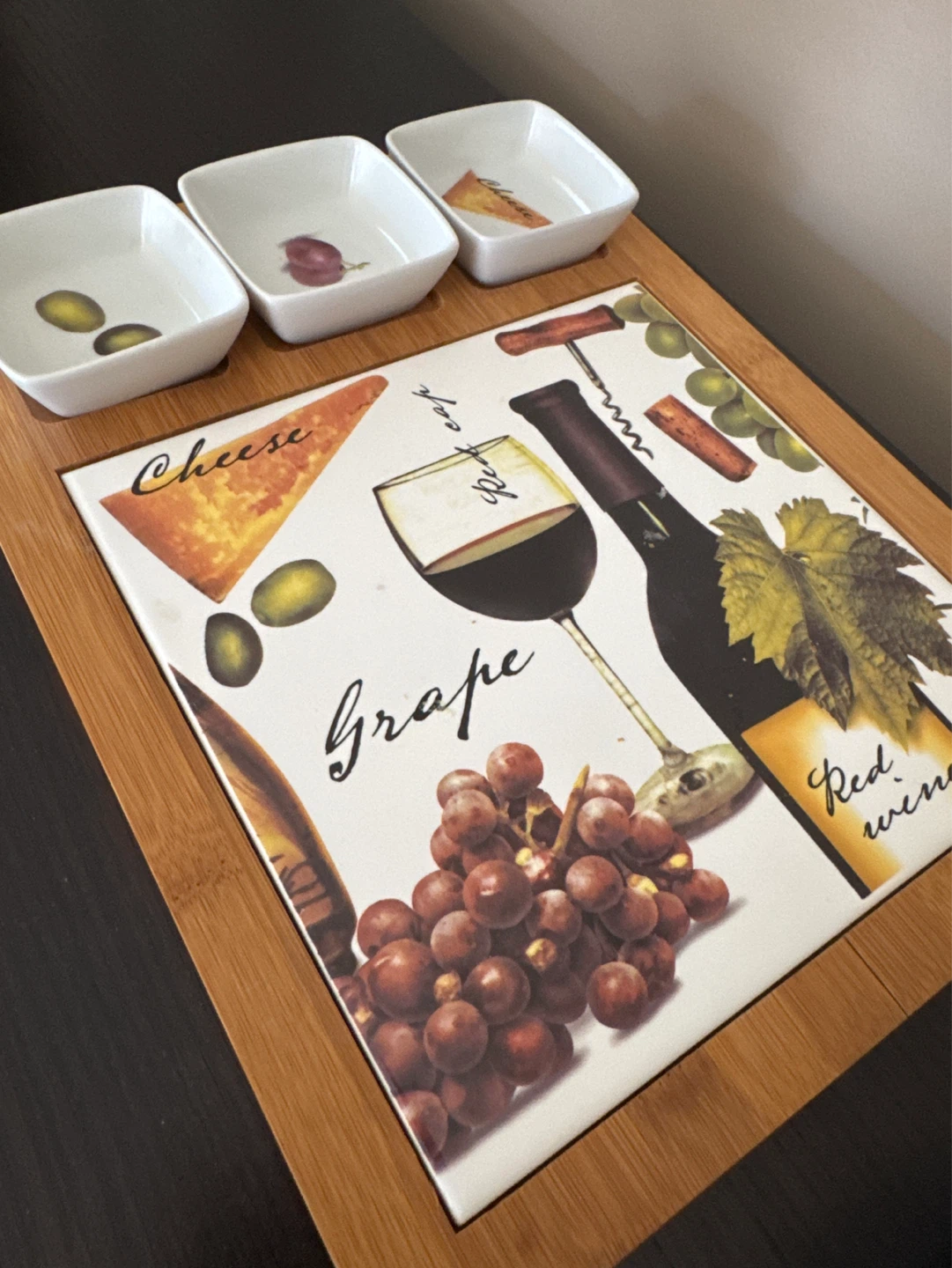 Cheese and Grape Serving Tray - photo 2