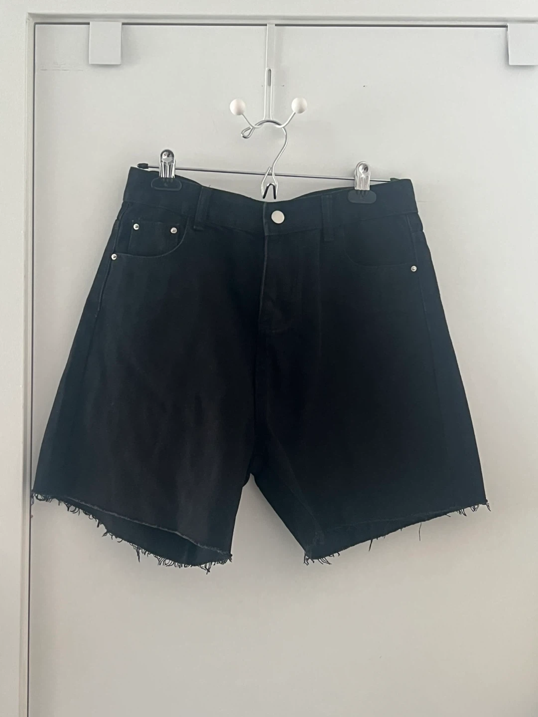 New Black Denim Shorts - photo 2