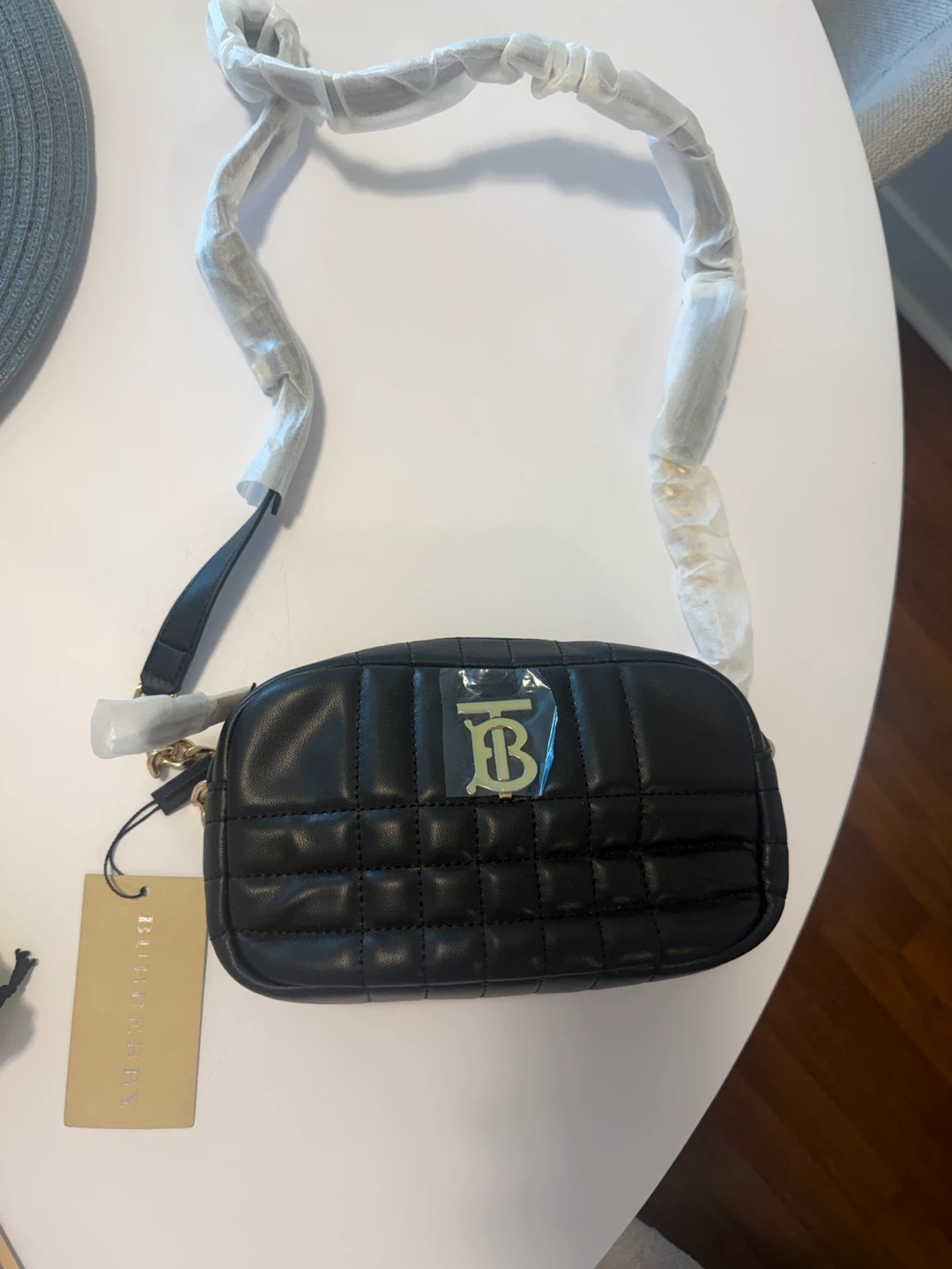 Burberry Black Quilted Leather Small Camera Bag - photo 2