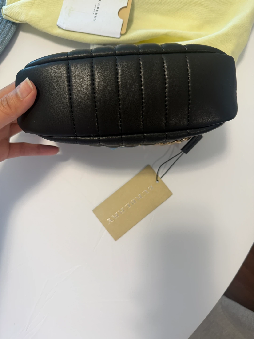Burberry Black Quilted Leather Small Camera Bag - photo 5