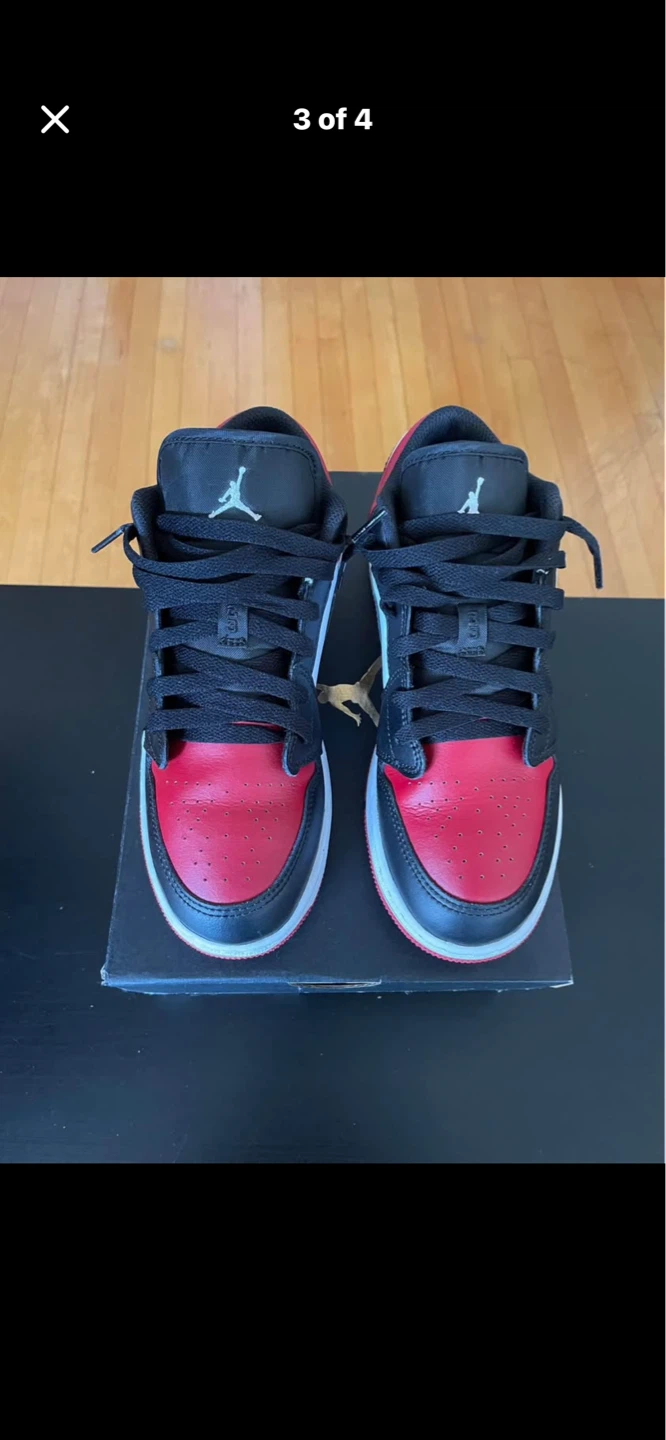 Air Jordan 1 Low (GS) Red/White-Black - photo 3
