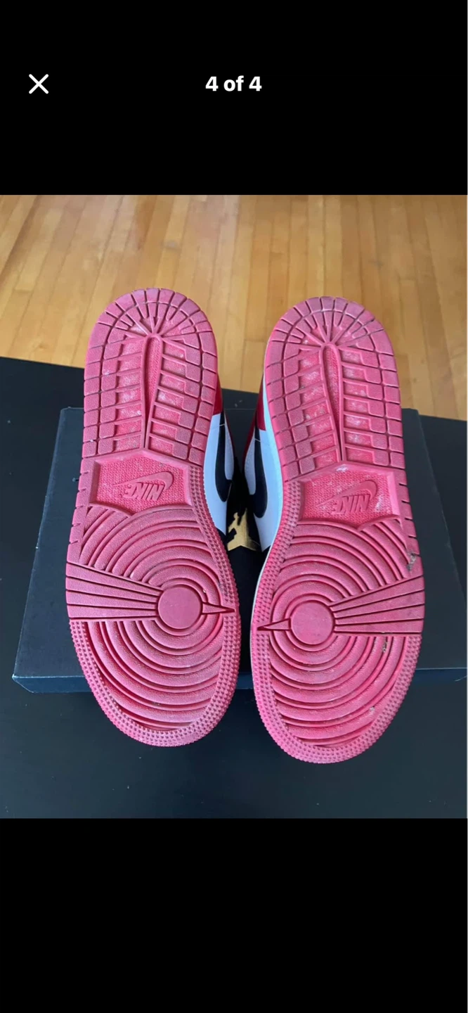 Air Jordan 1 Low (GS) Red/White-Black - photo 4