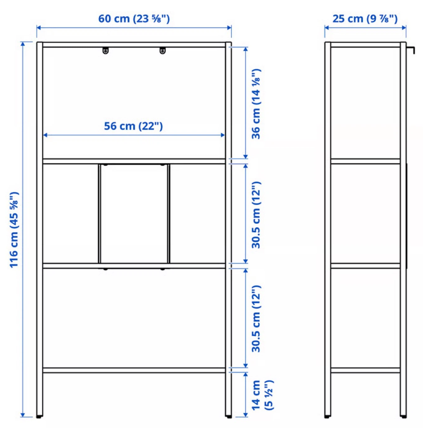BAGGEBO IKEA shelf white - photo 2