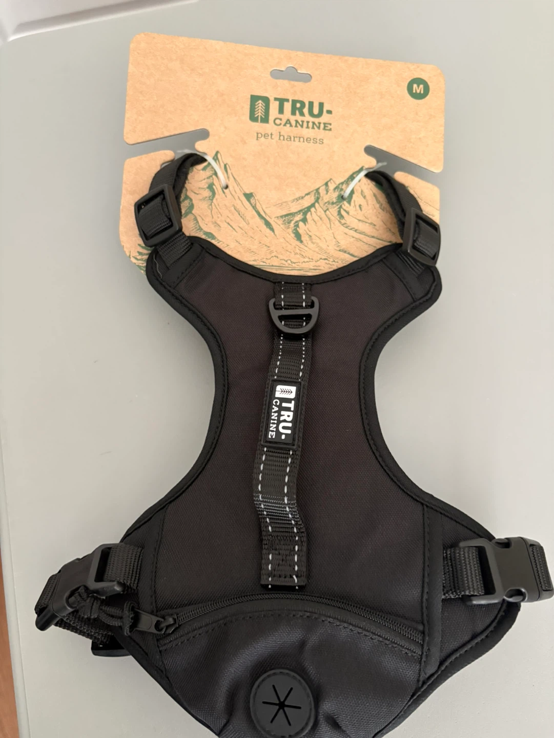 TRU-CANINE Pet Harness - Black - Size M