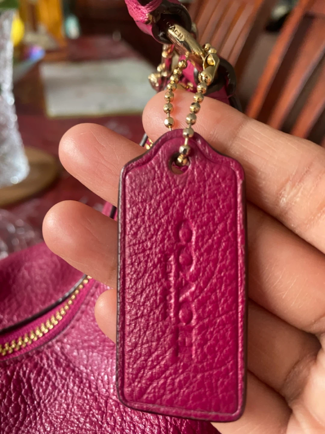 Coach Pink Leather Hobo Shoulder Bag - photo 3