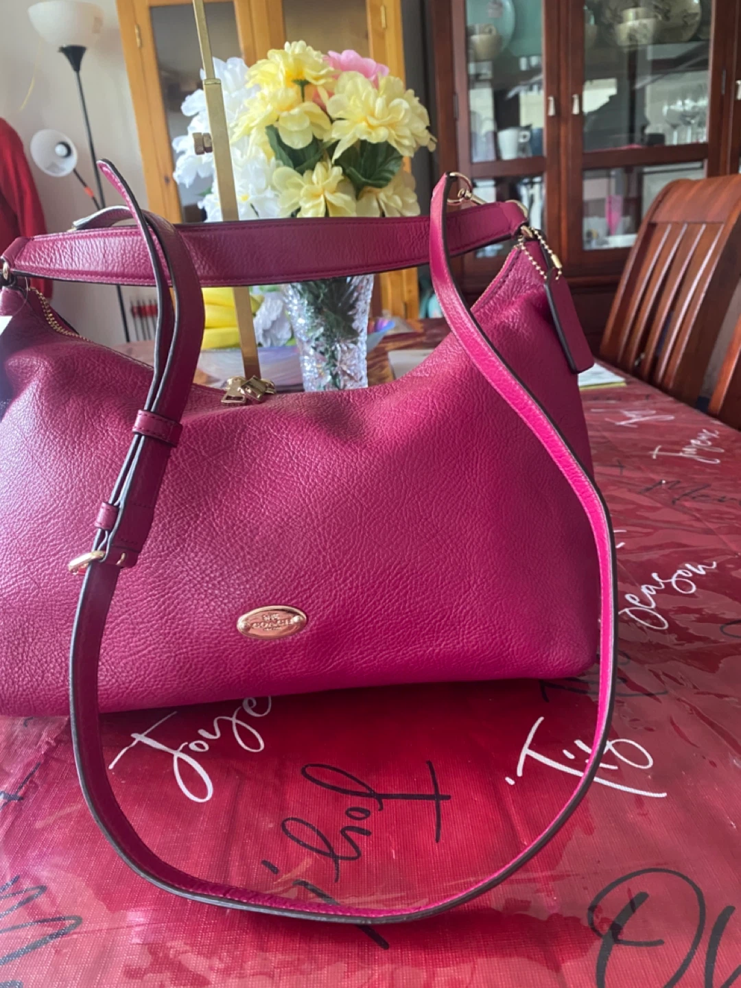 Coach Pink Leather Hobo Shoulder Bag - photo 5