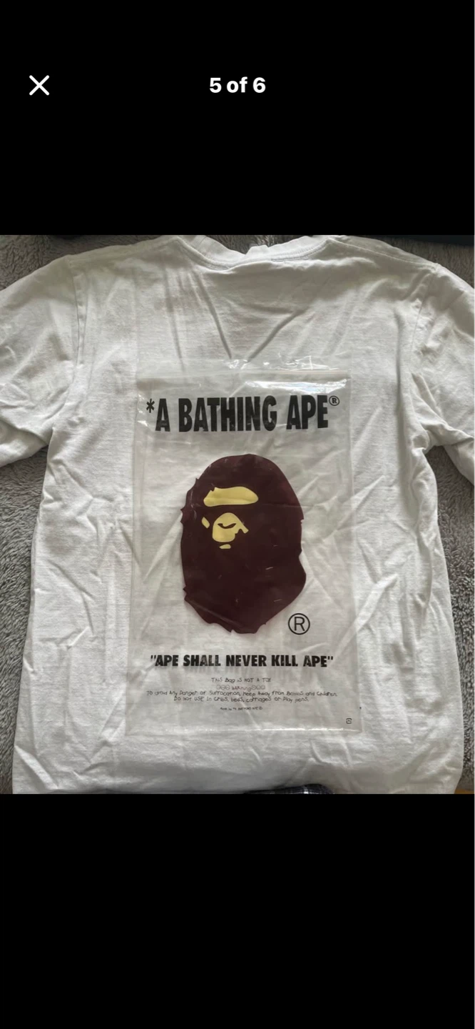 A Bathing Ape White Graphic T-Shirt - photo 5