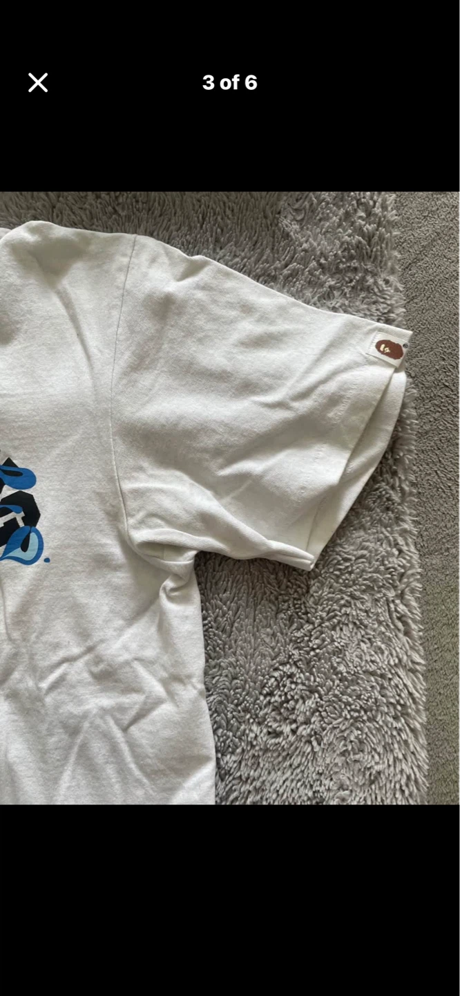 A Bathing Ape White Graphic T-Shirt - photo 3