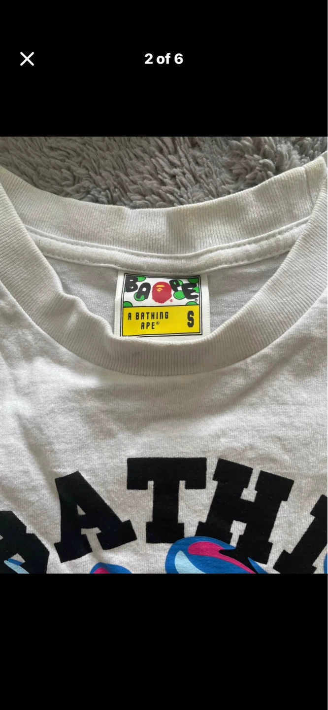 A Bathing Ape White Graphic T-Shirt - photo 2