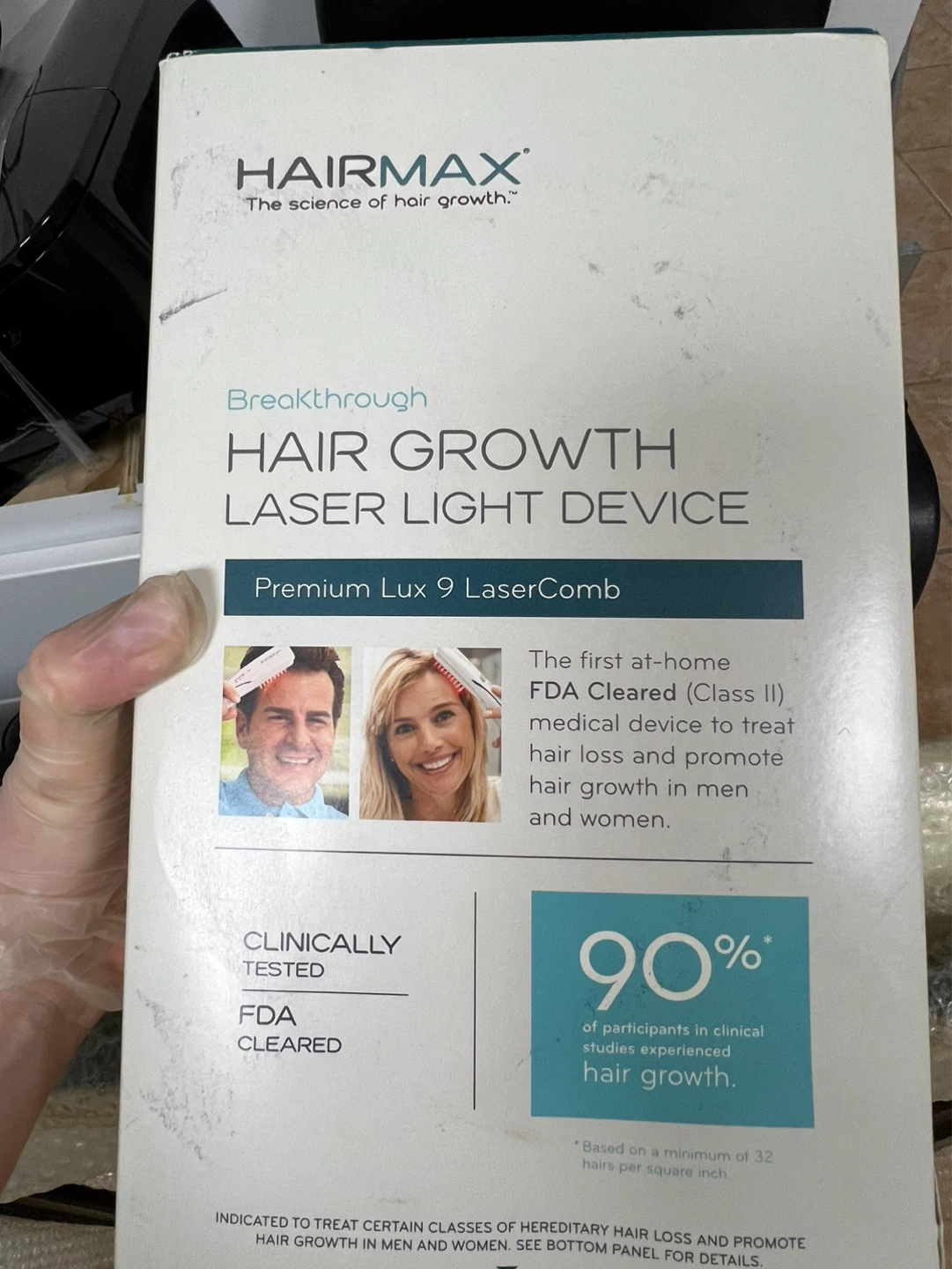 HairMax Premium Lux 9 LaserComb Hair Growth Device - photo 4