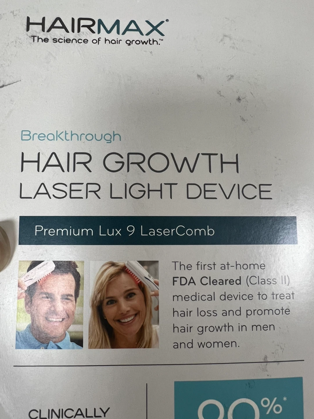 HairMax Premium Lux 9 LaserComb Hair Growth Device - photo 3