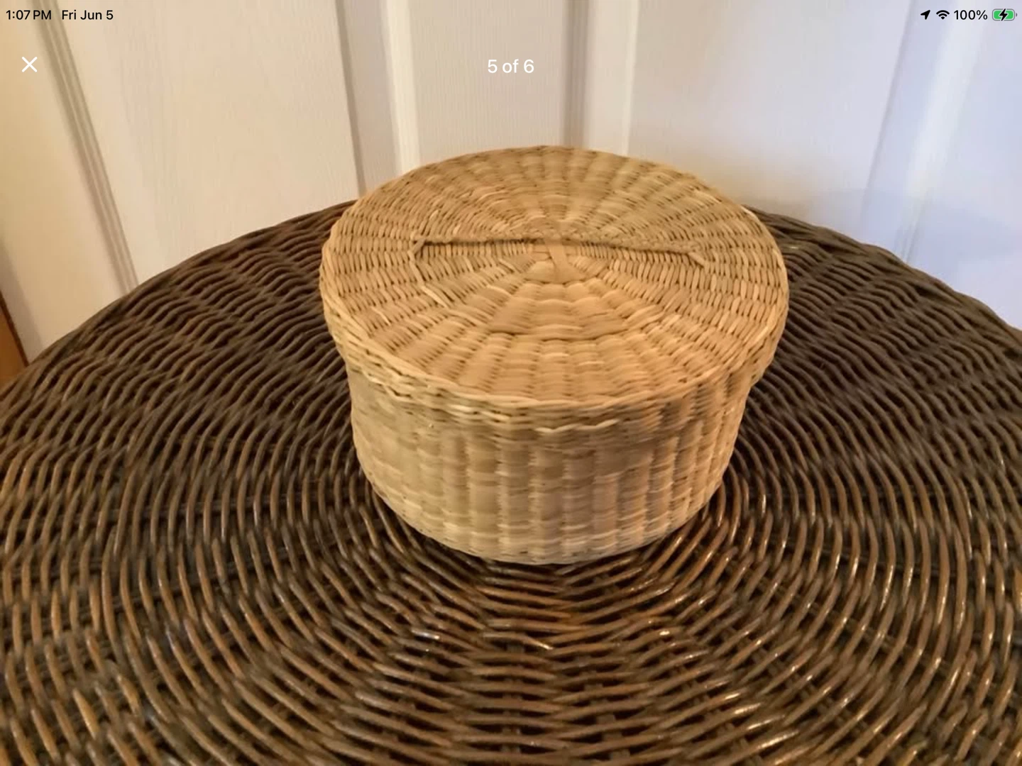 Three Vt Handmade Braided Sweetgrass Nesting Baskets 🐞 - photo 5