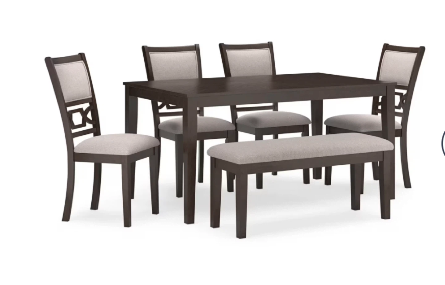 Brand New Ashley 6-Piece Dining Set | Table + 4 Chairs + Bench