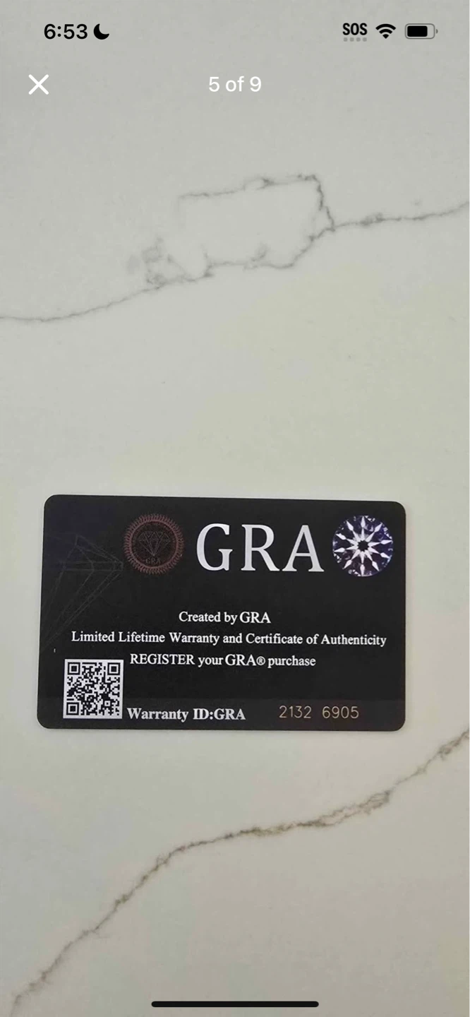 GRA Moissanite Necklace with Grading Report - photo 3