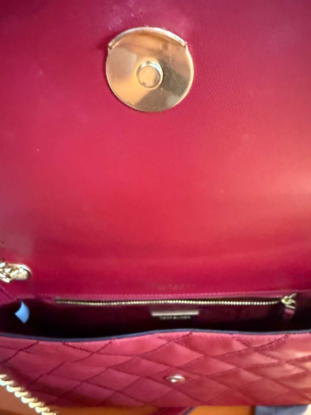 Tory Burch Kira Chevron Small Shoulder Bag Red Leather - photo 2