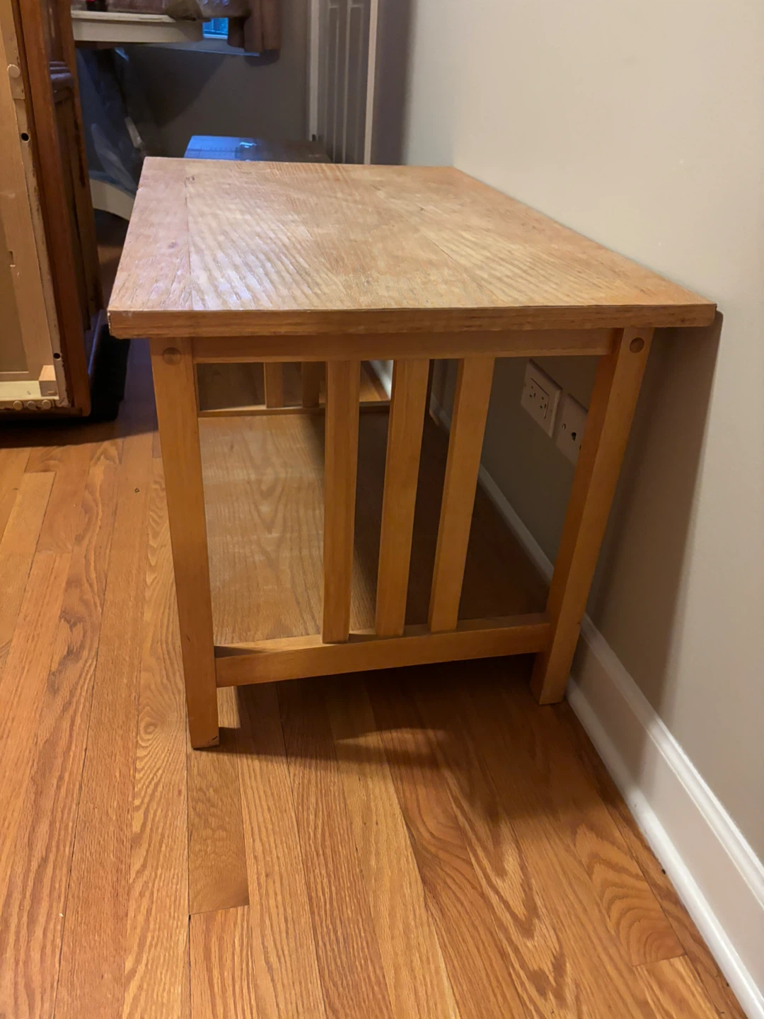 Wooden End Table - photo 3