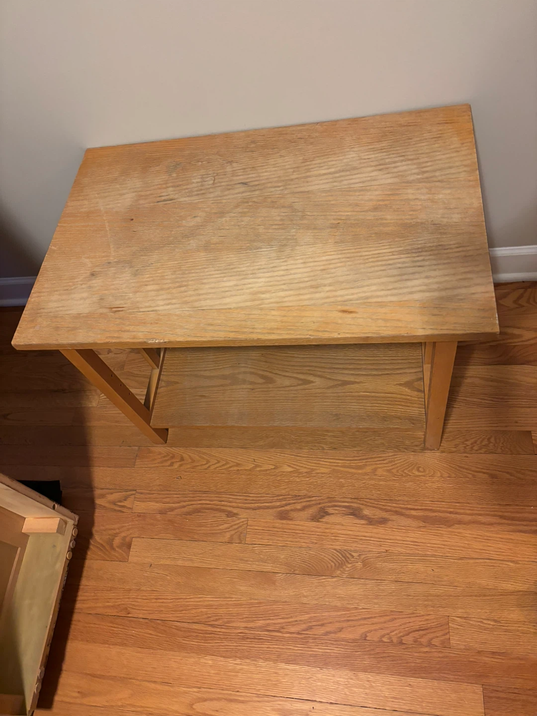 Wooden End Table - photo 2