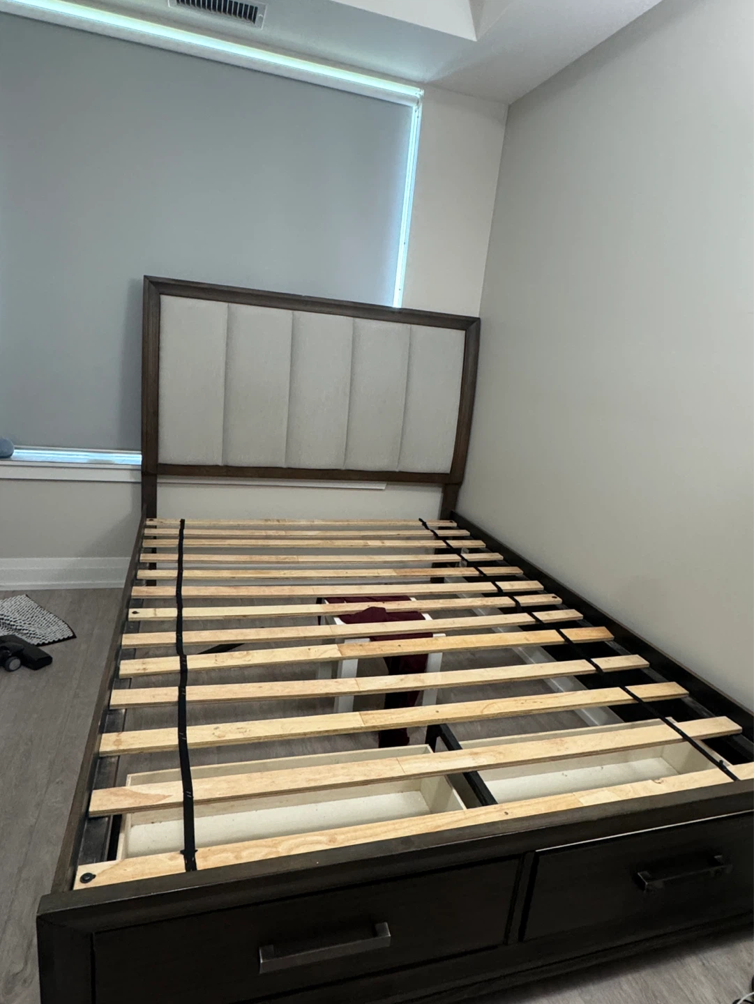 Queen Size Bed Frame with Storage Drawers