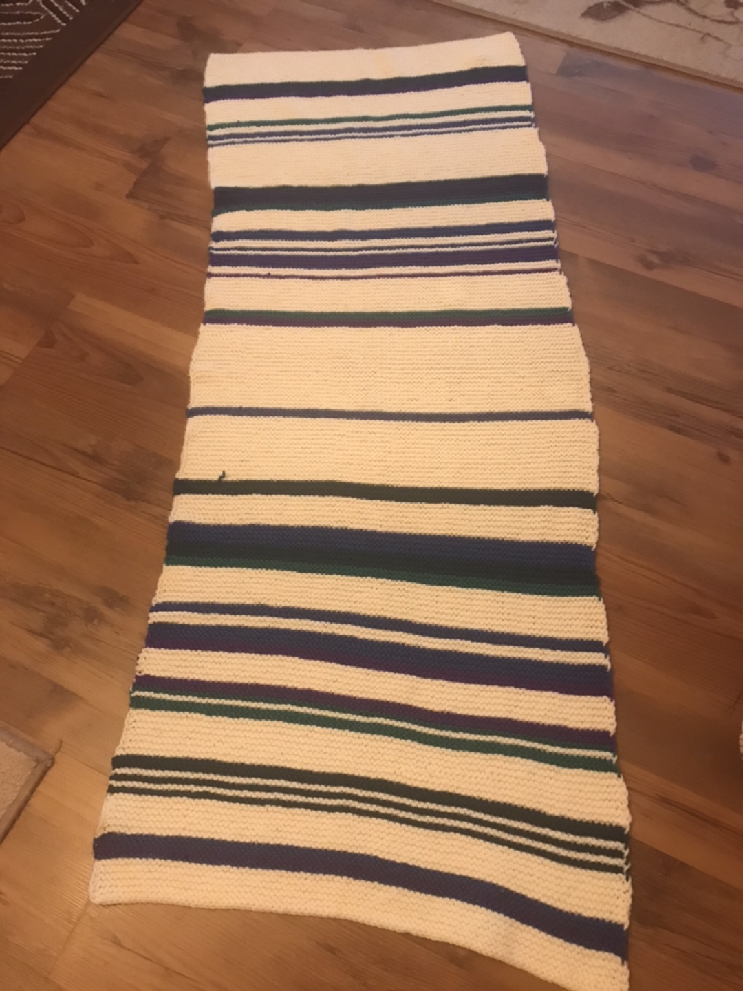 Striped Knit Scarf