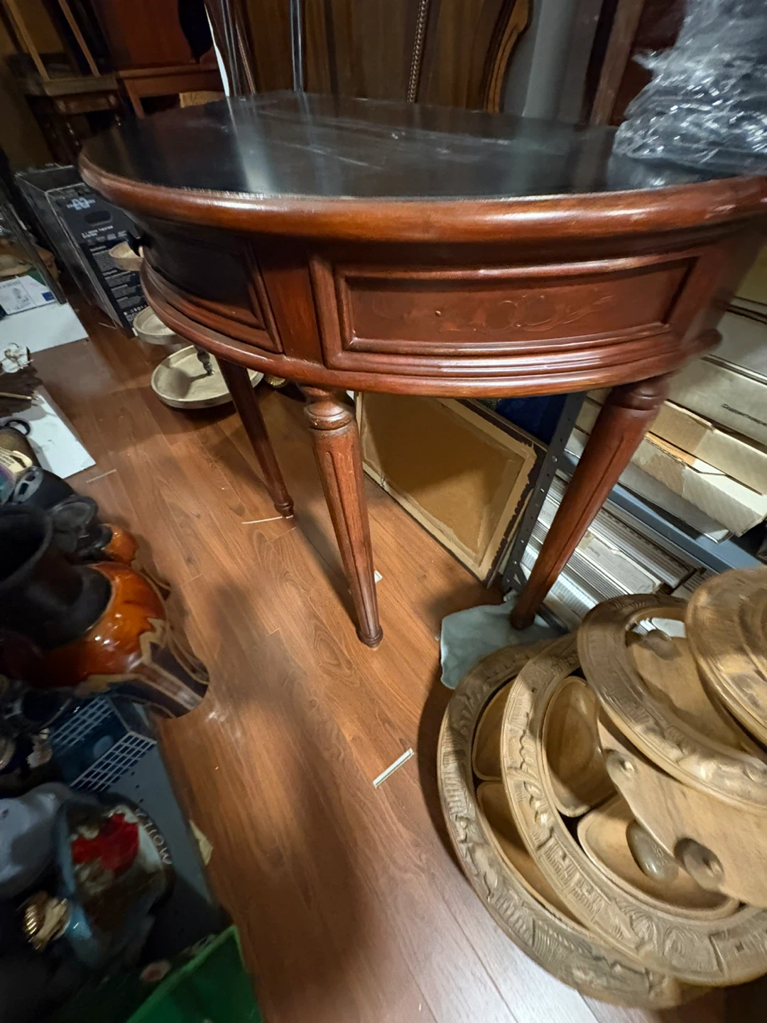 Wooden Console Table with Drawer - photo 2