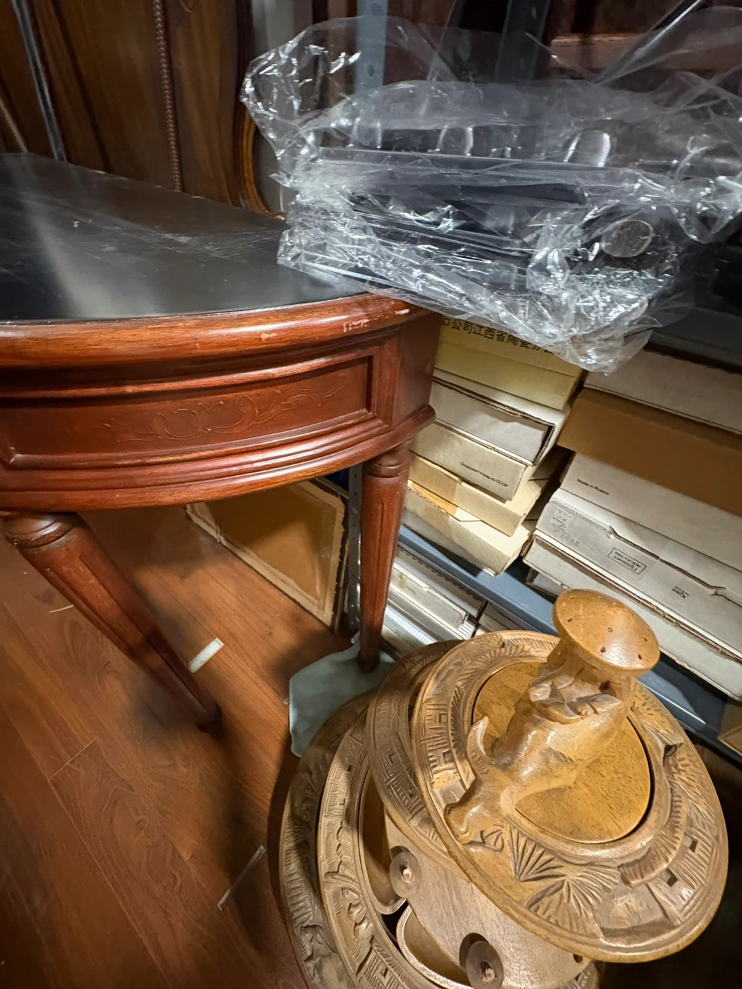 Wooden Console Table with Drawer - photo 3