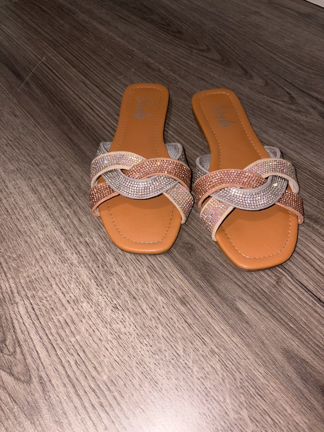 SheIn Embellished Slide Sandals