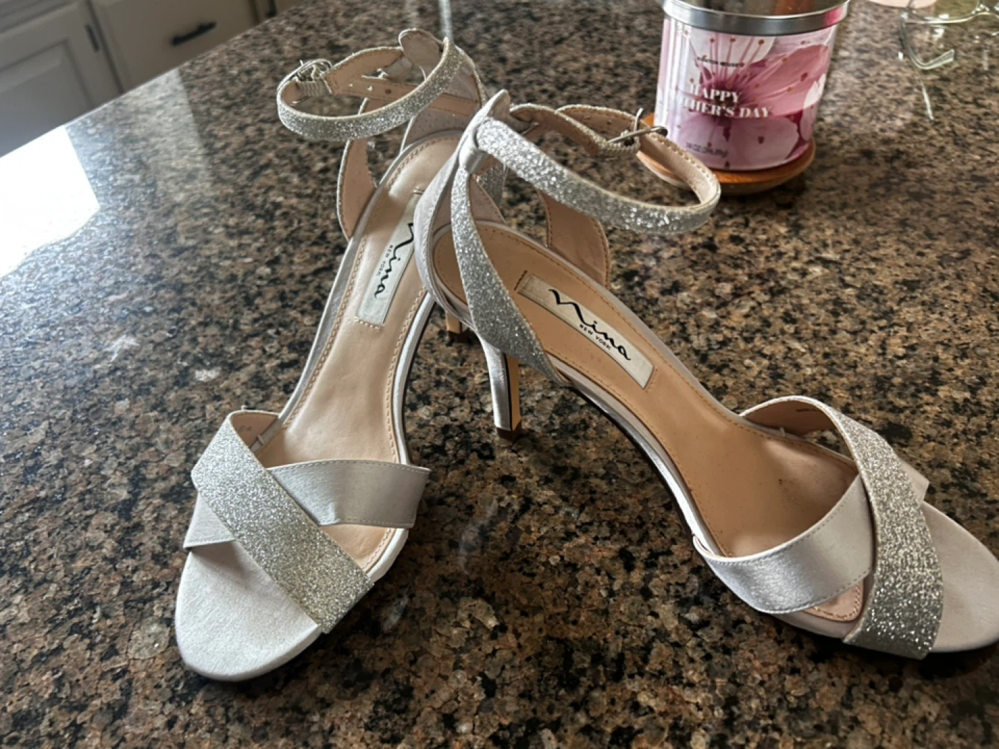 Never worn gorgeous stripy heels