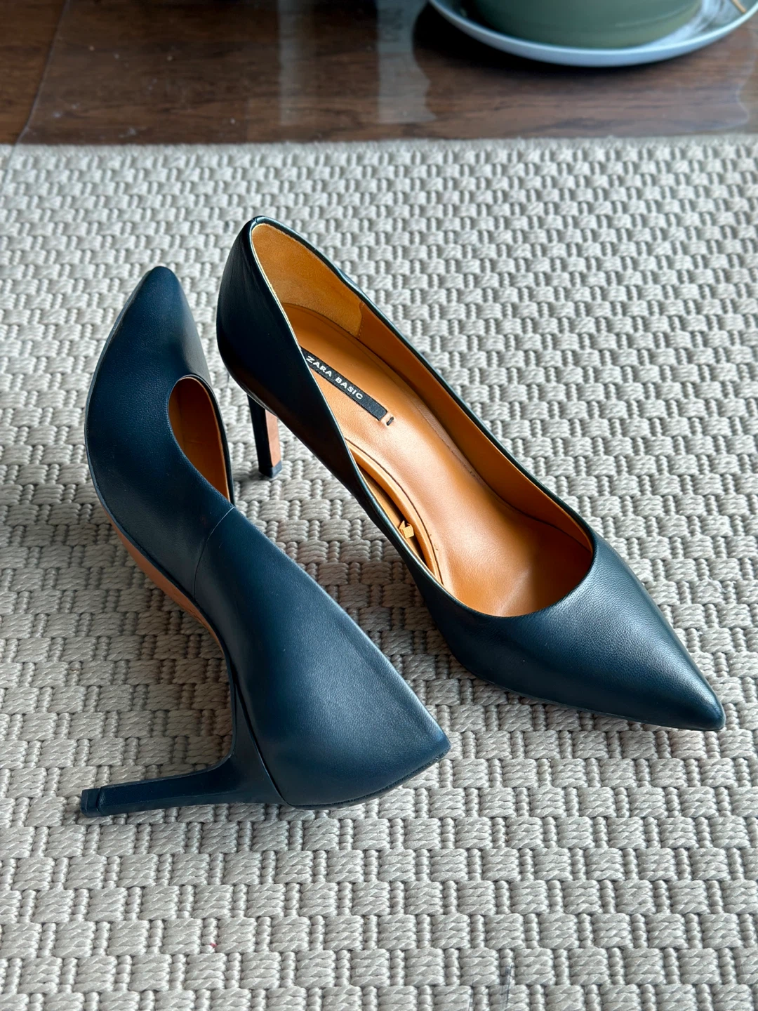 Zara Navy Blue Heels - 37