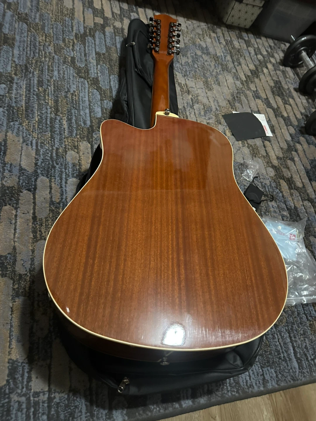 12-String Acoustic-Electric Guitar with Gig Bag - photo 3