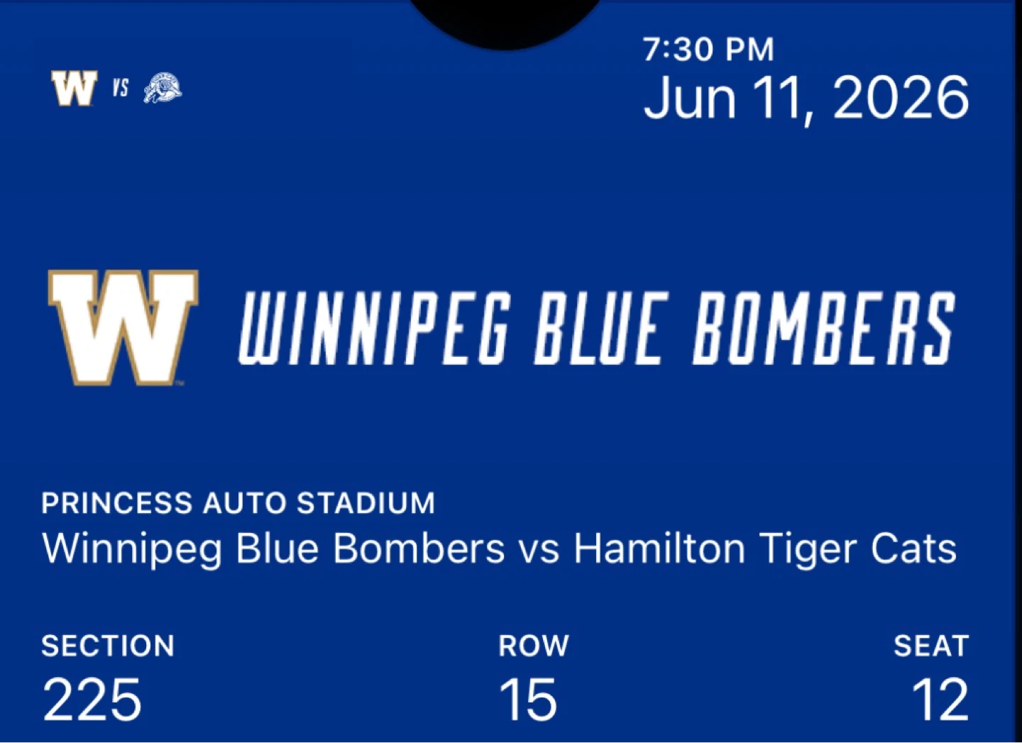 Blue Bombers tickets and parking pass - photo 3