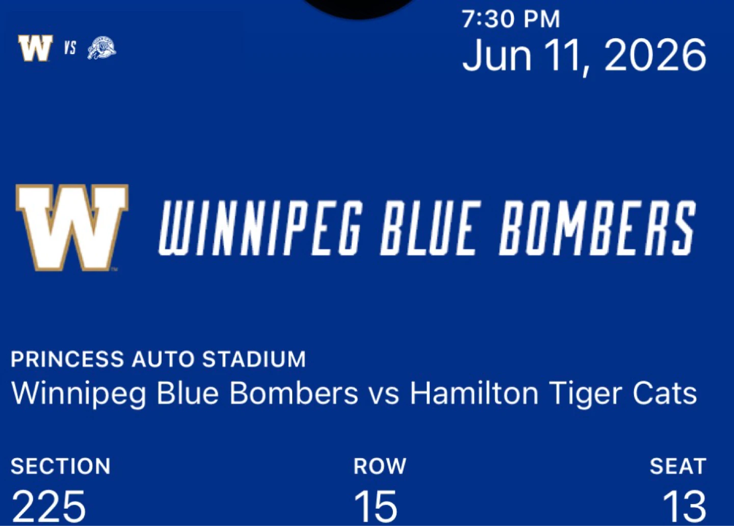 Blue Bombers tickets and parking pass - photo 4
