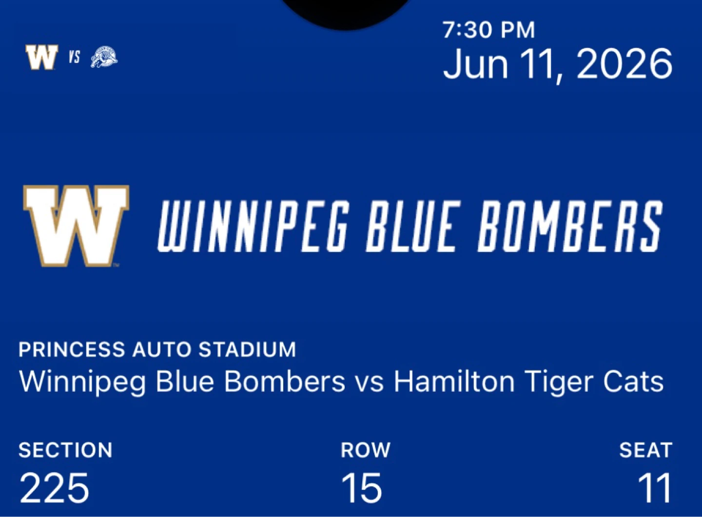 Blue Bombers tickets and parking pass - photo 2