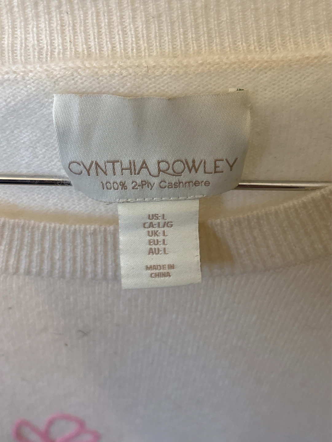 New Cynthia Rowley 100% 2-Ply Cashmere Sweater - photo 2