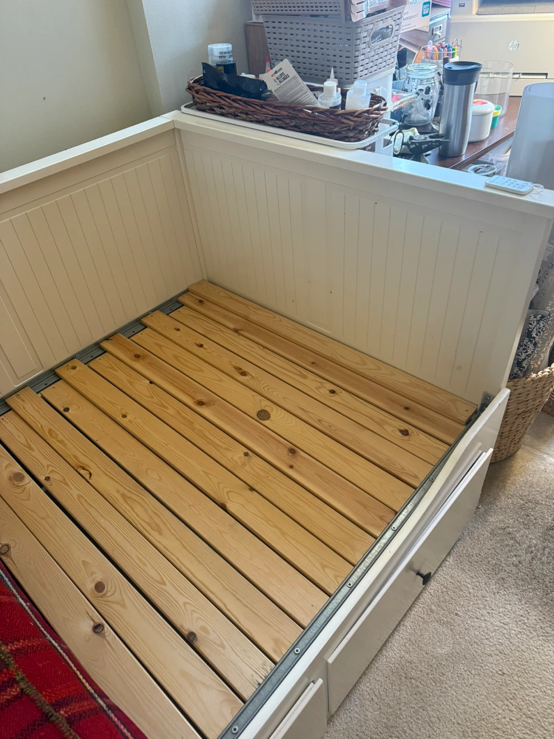 White Daybed with Storage Drawers - photo 2