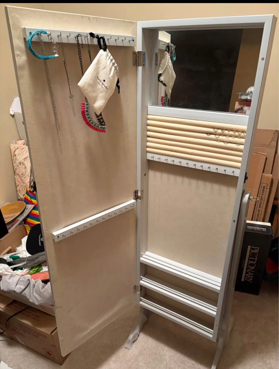 Standing Jewellery Cabinet Mirror - photo 3