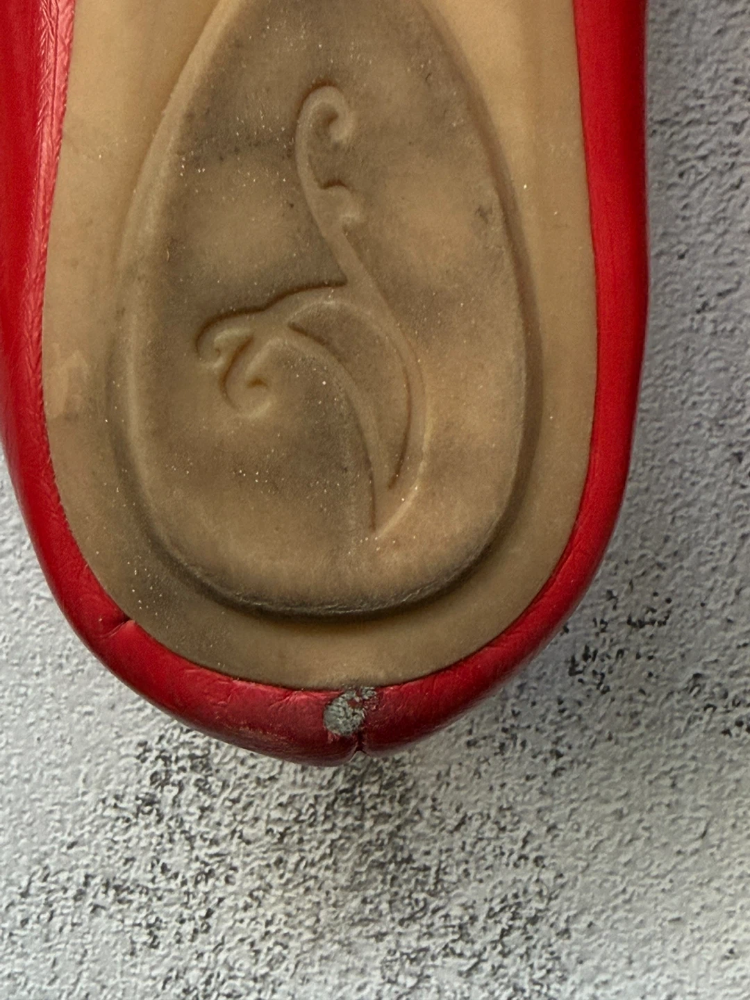 A.co Red Ballet Flats with Bow Size 6/36 - photo 5