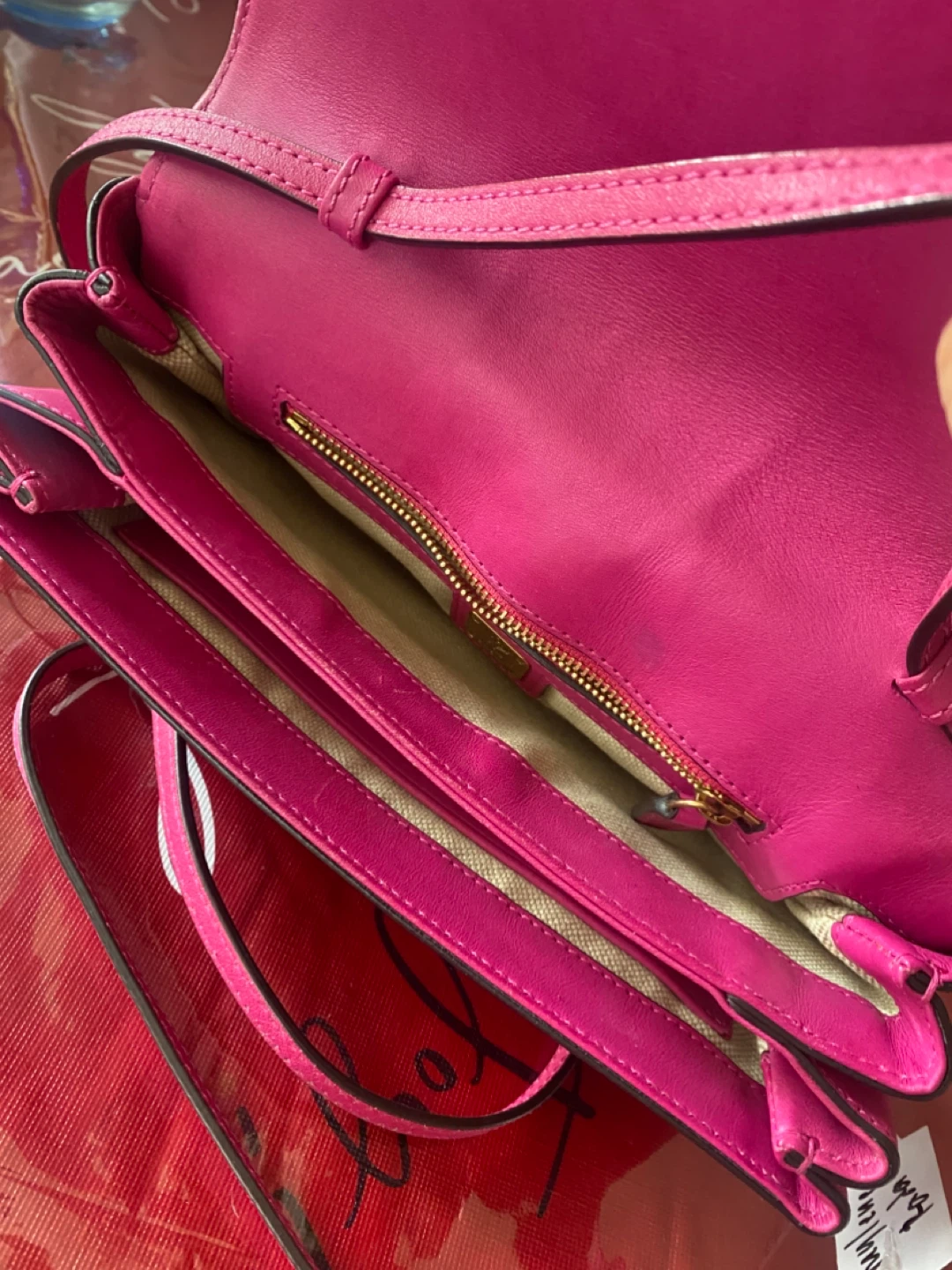 MCM Pink Leather Crossbody Bag - photo 5