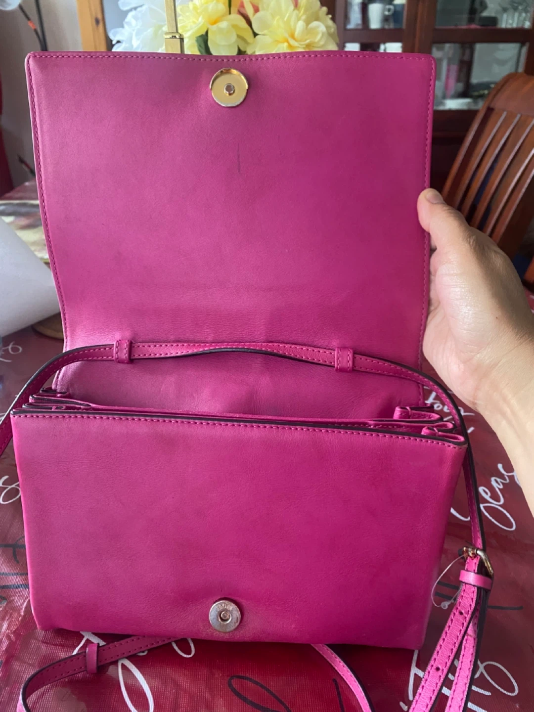 MCM Pink Leather Crossbody Bag - photo 4