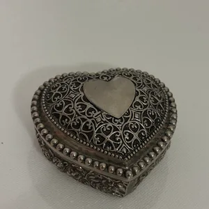 Vintage Heart-Shaped Trinket Box
