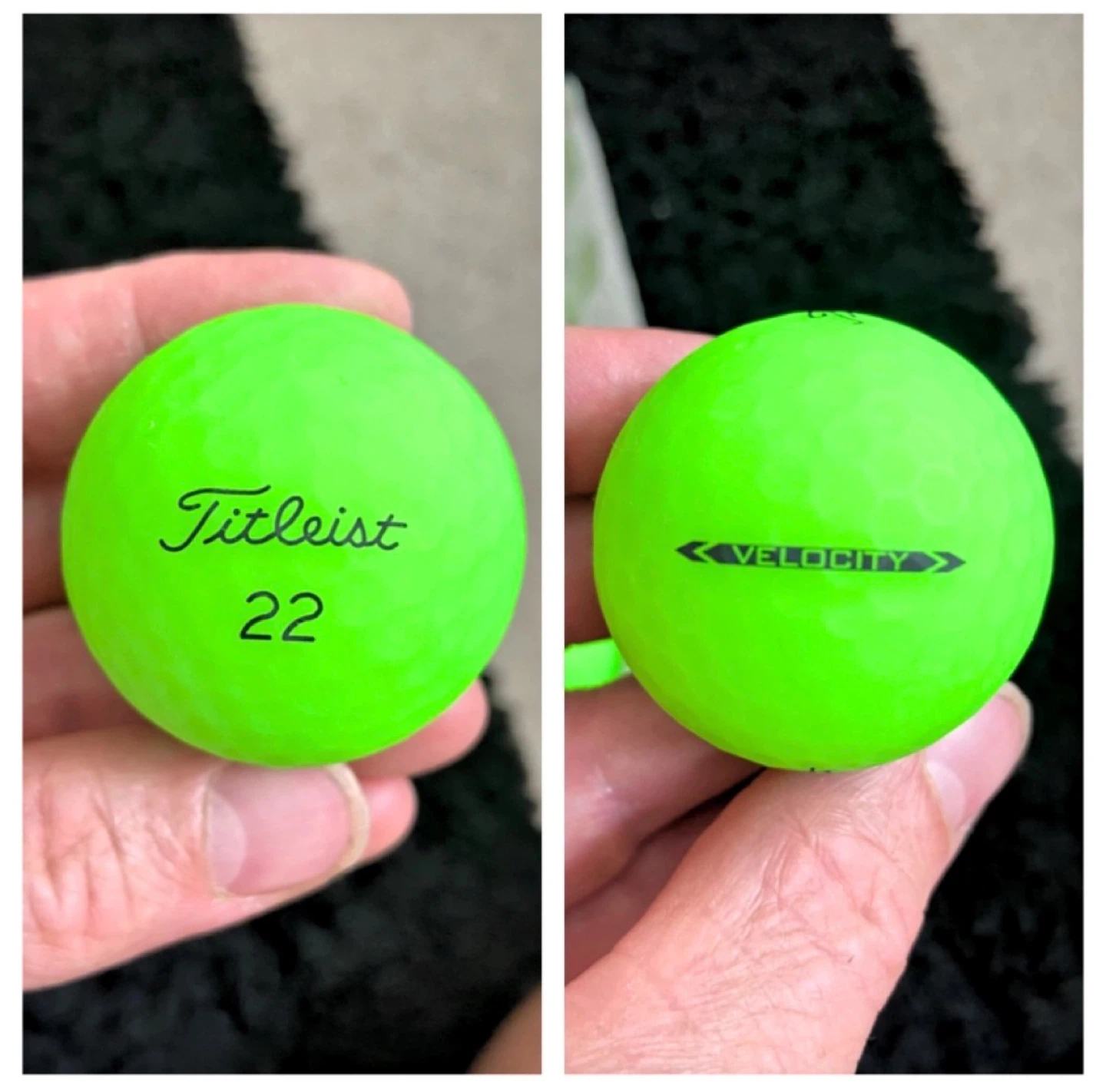 18 Titleist Velocity Green Coloured Golf Balls - photo 3