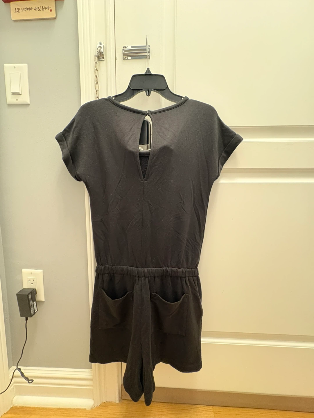 Black Cuffed Sleeve Romper - photo 2
