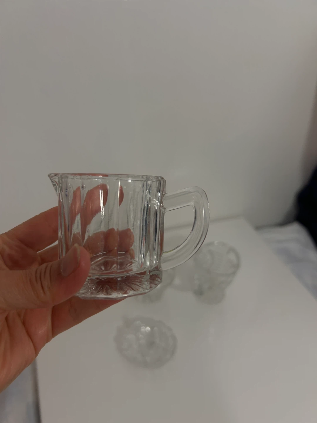 Crystal Glass Creamer and Sugar Bowl Set - photo 4