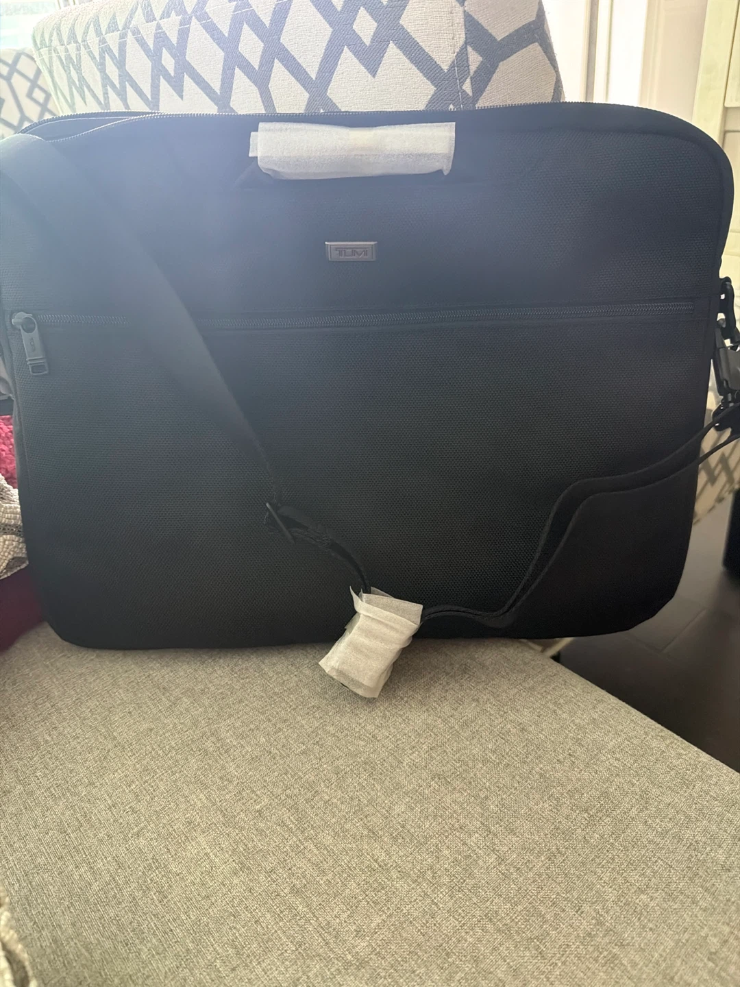 Tumi Black Laptop Bag with Strap