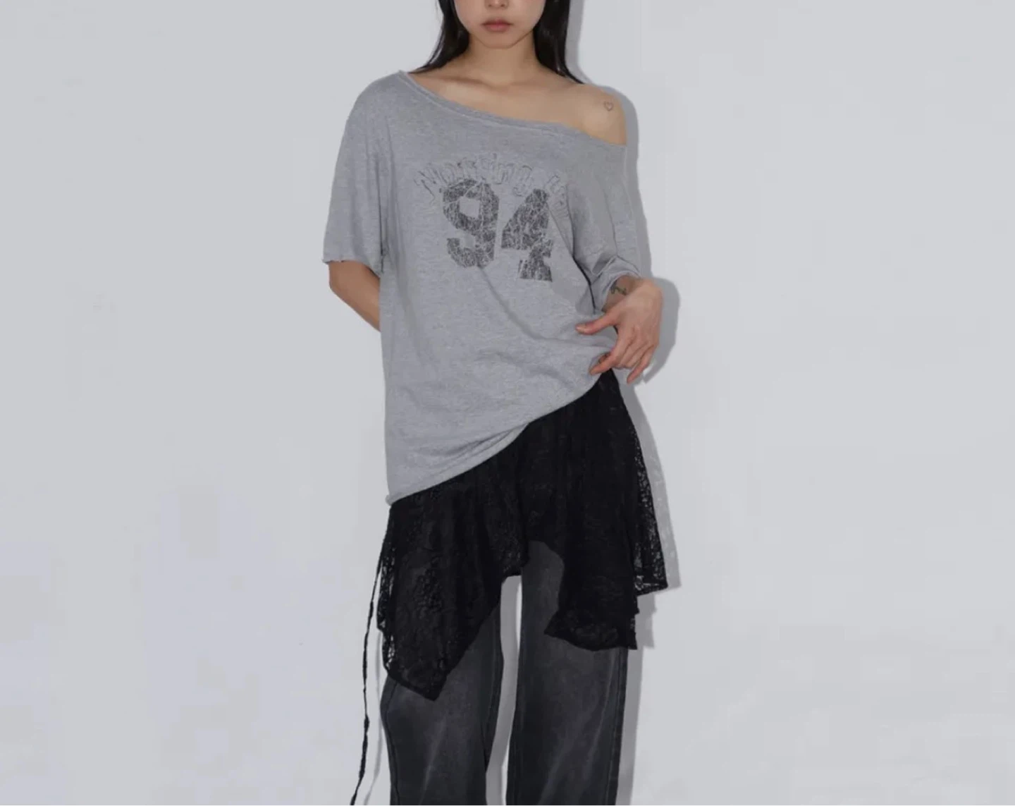 Grey Oversized T-Shirt