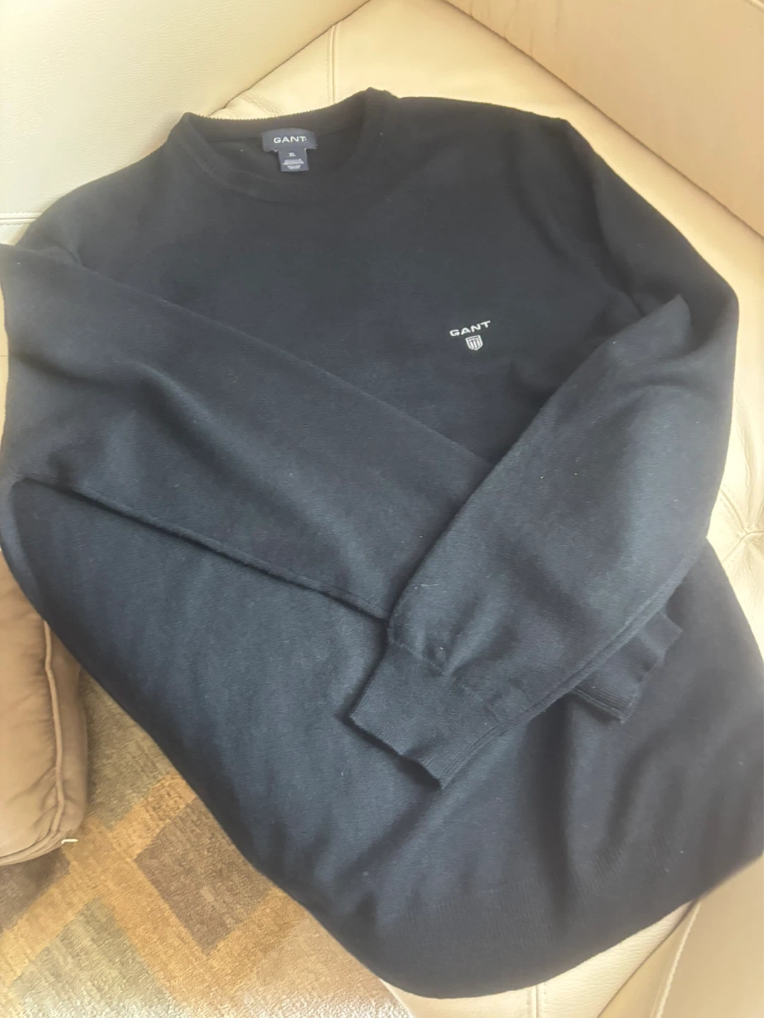 GANT Black Lambswool Sweater XL - photo 2