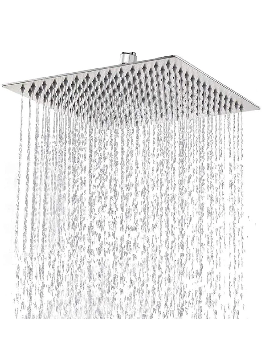 Square Shower Head with Touch to Clean Nozzles